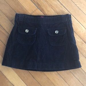 Black gap corduroy skirt